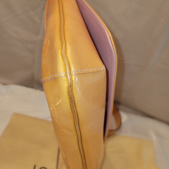 VGUC Louis Vuitton LV Monogram Vernis Thompson Street Shoulder Bag Yellow - Picture 5 of 12